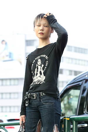 シェイさん - ヒステリックグラマー(HYSTERIC GLAMOUR)、古着(ユーズド)(USED)｜渋谷ストリートスナップ - 写真2