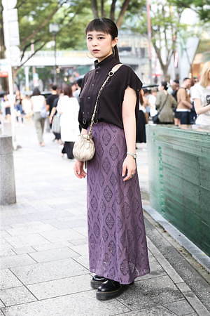 中川 この実さん - ジーヴィージーヴィー(G.V.G.V.)、古着(ユーズド)(USED)｜渋谷ストリートスナップ - 写真1