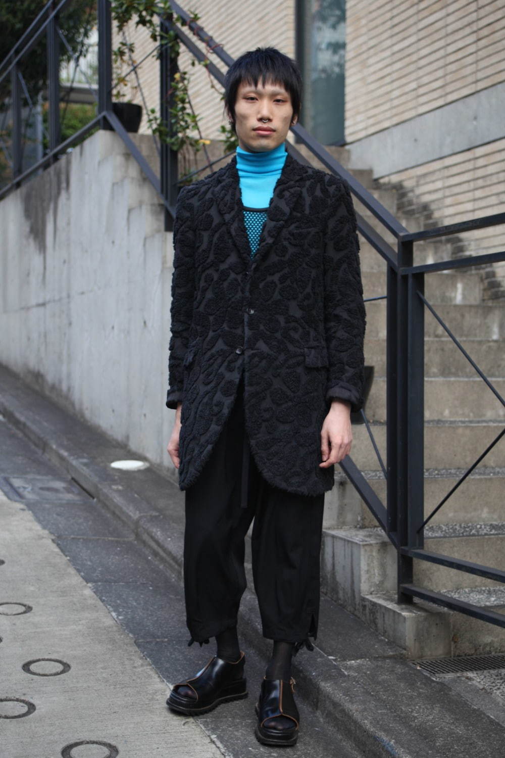 粕谷 将基さん - コム デ ギャルソン(COMME des GARÇONS)、古着(ユーズド)(USED)｜渋谷ストリートスナップ - 写真1