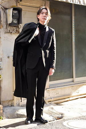 林 凌大さん - ケイスケヨシダ(KEISUKEYOSHIDA)、ジョン ローレンス サリバン(JOHN LAWRENCE SULLIVAN)｜渋谷ストリートスナップ - 写真1