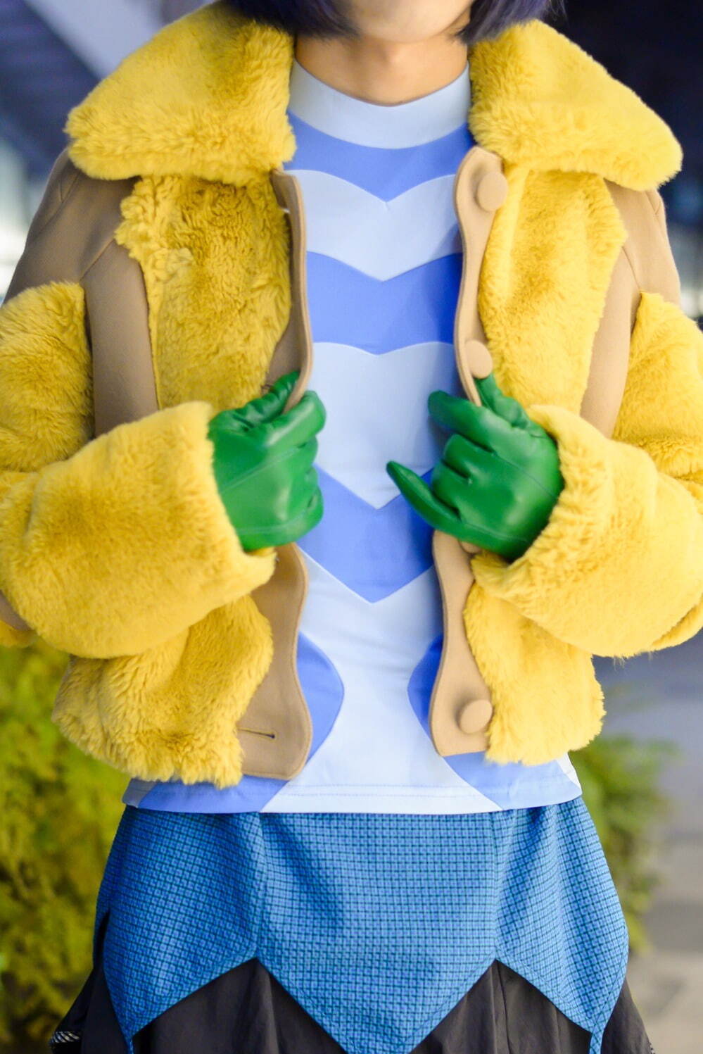 安藤 嵩流さん - キコ・コスタディノフ(KIKO KOSTADINOV)、ピーター ドゥ(PETER DO)｜渋谷ストリートスナップ2