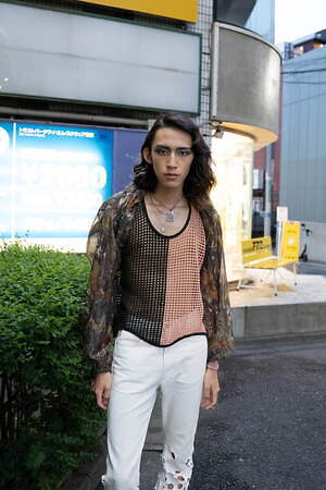 野本 悠太さん - コム デ ギャルソン(COMME des GARÇONS)、ヴィンテージ(vintage)｜渋谷ストリートスナップ - 写真3