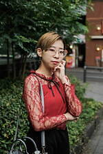 藤井 瑛美さん - レトロガール(RETRO GIRL)、ウィゴー(WEGO)｜渋谷ストリートスナップ2