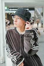川島 武留さん - 古着(ユーズド)(USED)、フィラ(FILA)｜渋谷ストリートスナップ2