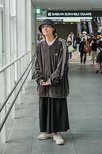 川島 武留さん - 古着(ユーズド)(USED)、フィラ(FILA)｜渋谷ストリートスナップ1