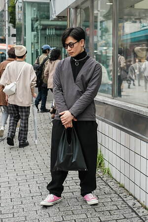 金山 憲司さん - ディガウェル(DIGAWEL)、ユニクロ(UNIQLO)｜渋谷ストリートスナップ - 写真1