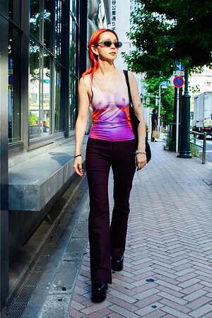 舘 かおりさん - Y/プロジェクト(Y/PROJECT)、古着(ユーズド)(USED)｜渋谷ストリートスナップ - 写真3