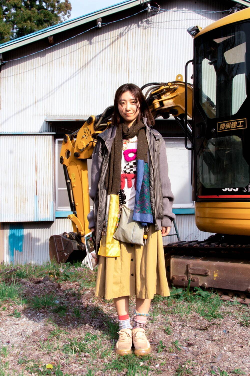 田中 理子さん - フレッドペリー(FRED PERRY)、グラウンズ(grounds)｜富士吉田・五胡ストリートスナップ - 写真1