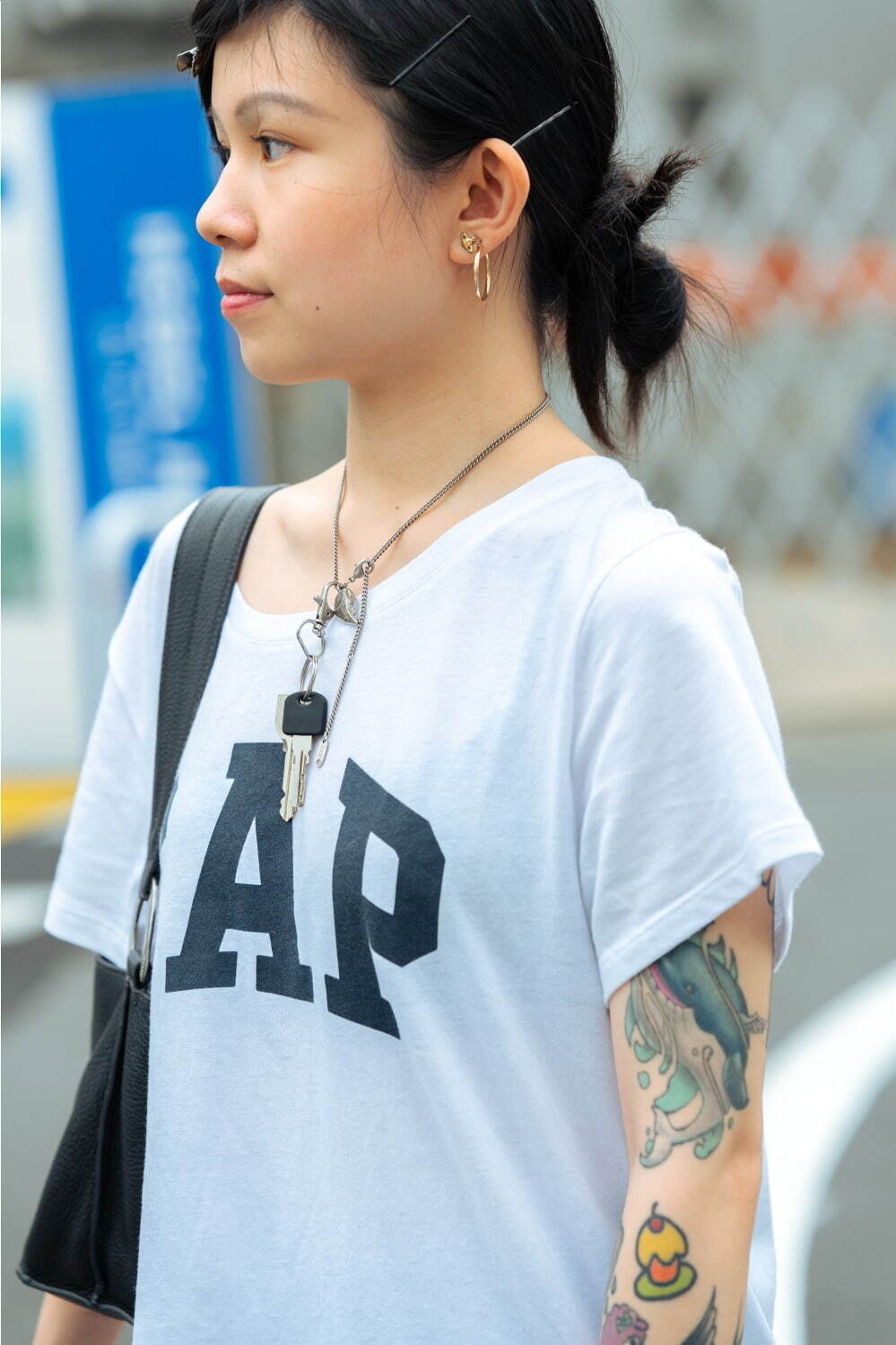 イェ フェンさん - メゾン マルジェラ(Maison Margiela)、ギャップ(GAP)｜奥渋・下北沢ストリートスナップ5