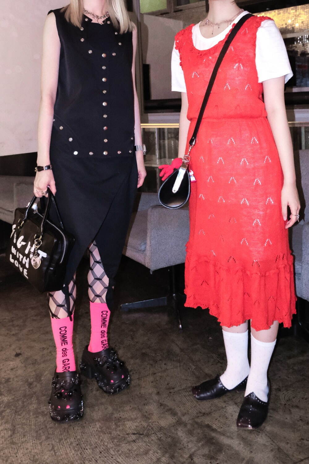 園田 瑞稀/杉山 巴南さん - キコ・コスタディノフ(KIKO KOSTADINOV)、シモーネ ロシャ(SIMONE ROCHA)｜渋谷ストリートスナップ3
