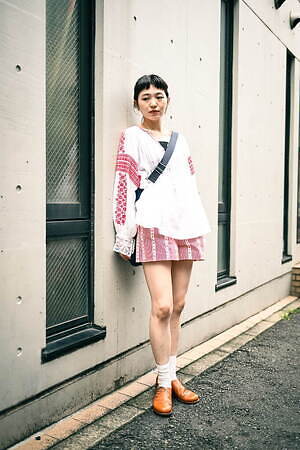 堀 実咲綺さん - ポーター(PORTER)、ミュウミュウ(MIU MIU)｜原宿ストリートスナップ - 写真1