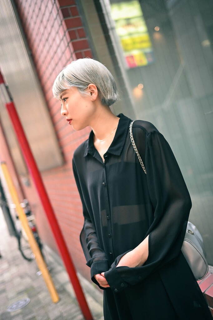 鈴木 千穂さん - グラウンズ(grounds)、ジーユー(GU)｜渋谷ストリートスナップ3