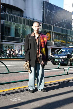 月輪 天空さん - ジョルジオ アルマーニ(Giorgio Armani)、古着(ユーズド)(USED)｜原宿ストリートスナップ - 写真1