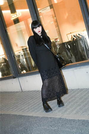 きらりさん - マリーン セル(MARINE SERRE)、プラダ(PRADA)｜原宿ストリートスナップ - 写真1