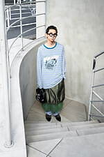 岩本 楓真さん - コム デ ギャルソン・ガール(COMME des GARÇONS GIRL)、ガニー(GANNI)｜渋谷ストリートスナップ1