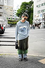 岩本 楓真さん - コム デ ギャルソン・ガール(COMME des GARÇONS GIRL)、ガニー(GANNI)｜渋谷ストリートスナップ3
