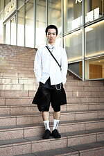 宮永 英治さん - ディガウェル 4(digawel 4)、コム デ ギャルソン・オム プリュス(COMME des GARÇONS HOMME PLUS)｜渋谷ストリートスナップ1