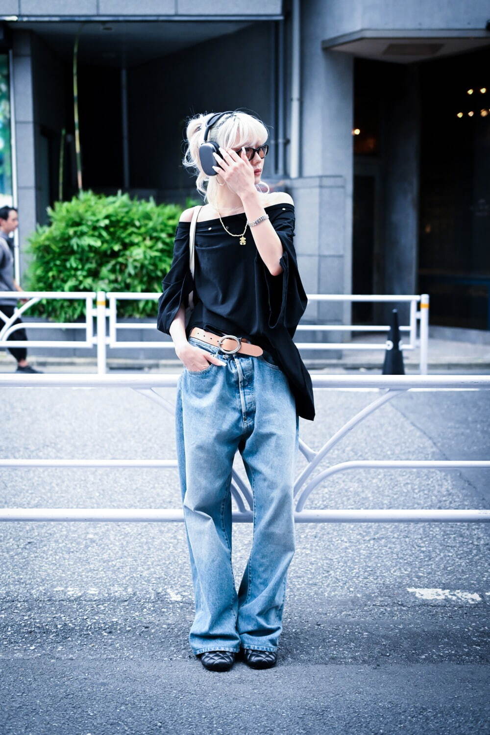 安光 春菜さん - ボッテガ・ヴェネタ(BOTTEGA VENETA)、クルース(CLUSE)｜渋谷ストリートスナップ1