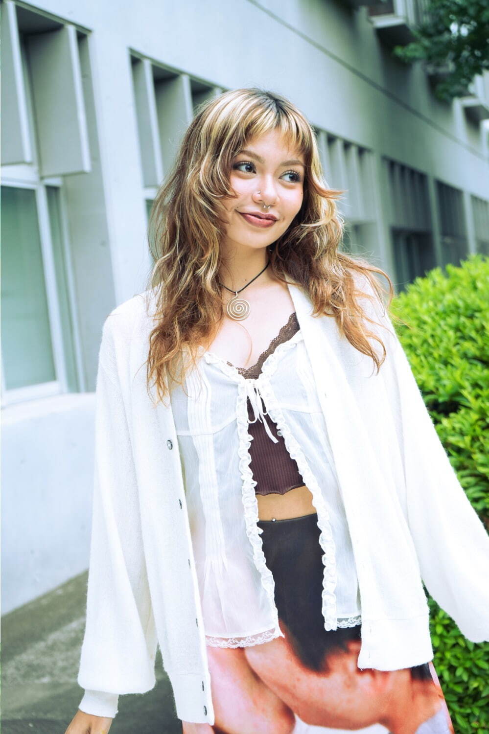 ステファニーさん - ラコステ(LACOSTE)、アディダス(adidas)｜国分寺ストリートスナップ2