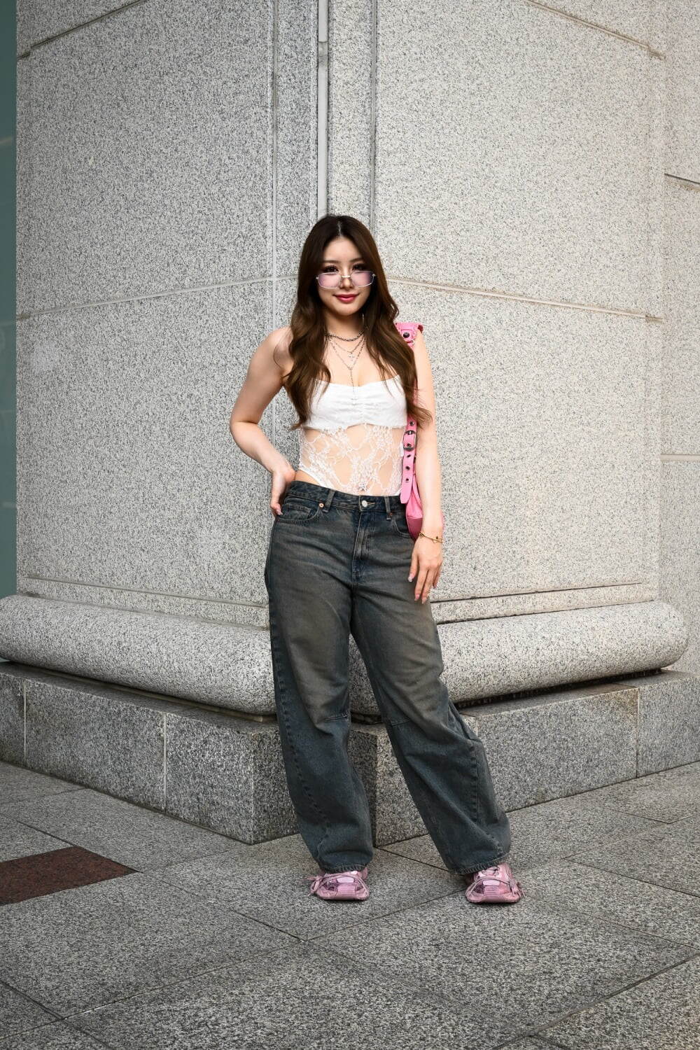 福田 ひかりさん - ジーユー(GU)、バレンシアガ(BALENCIAGA)｜青山・表参道ストリートスナップ1