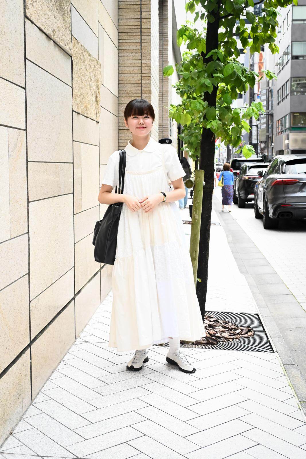 石月 彩色羽さん - タオ(TAO)、ナイキ(NIKE)｜銀座ストリートスナップ1