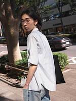 Ren Oriyamaさん - メゾン マルジェラ(Maison Margiela)、クレージュ(Courrèges)｜青山・表参道ストリートスナップ11