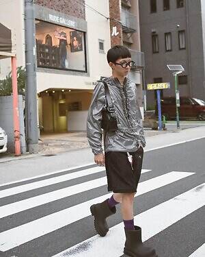 岩本 楓真さん - ジンズ(JINS)、バレンシアガ(BALENCIAGA)｜渋谷ストリートスナップ - 写真5