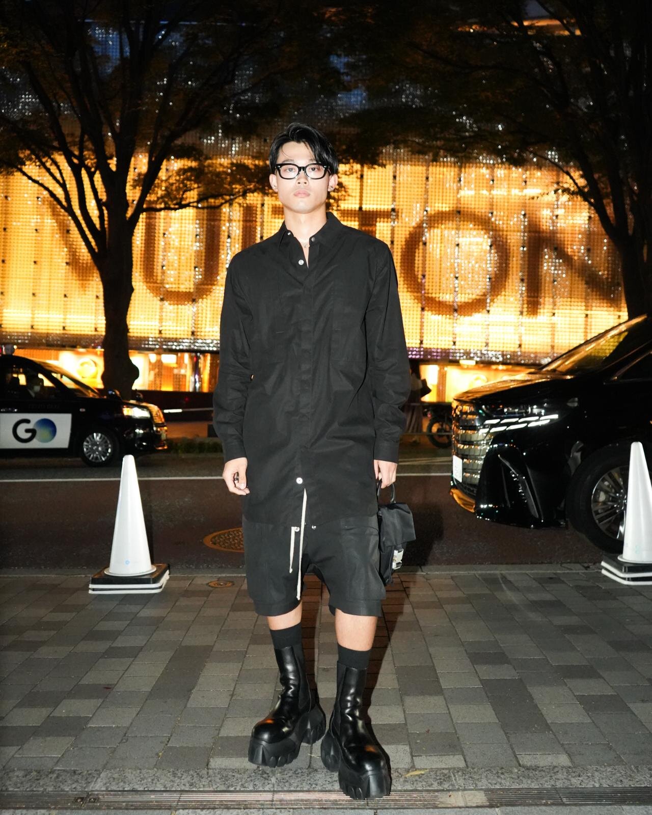 前田 聖也さん - リック・オウエンス(Rick Owens)、アリクス(ALYX)｜六本木・広尾ストリートスナップ1