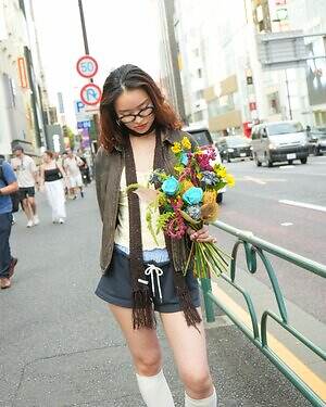 SANAさん - オリエンス ジャーナルスタンダード(Oriens JOURNAL STANDARD)、オークリー(OAKLEY)｜原宿ストリートスナップ - 写真3
