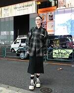 Sakinoさん - リック・オウエンス(Rick Owens)、ダークシャドウ(DRKSHDW)｜原宿ストリートスナップ1