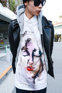 渡邉 結一さん - リック・オウエンス(Rick Owens)、ジバンシィ バイ リカルド ティッシ (Givenchy by Riccardo Tisci)｜原宿ストリートスナップ - 写真3