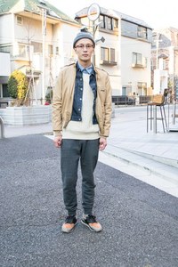 奥津 祐平さん - 古着(ユーズド)(USED)、アメリカンアパレル(American Apparel)｜原宿ストリートスナップ - 写真1