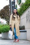 森 麻莉子さん - バーバリー(BURBERRY)、古着(ユーズド)(USED)｜原宿ストリートスナップ2